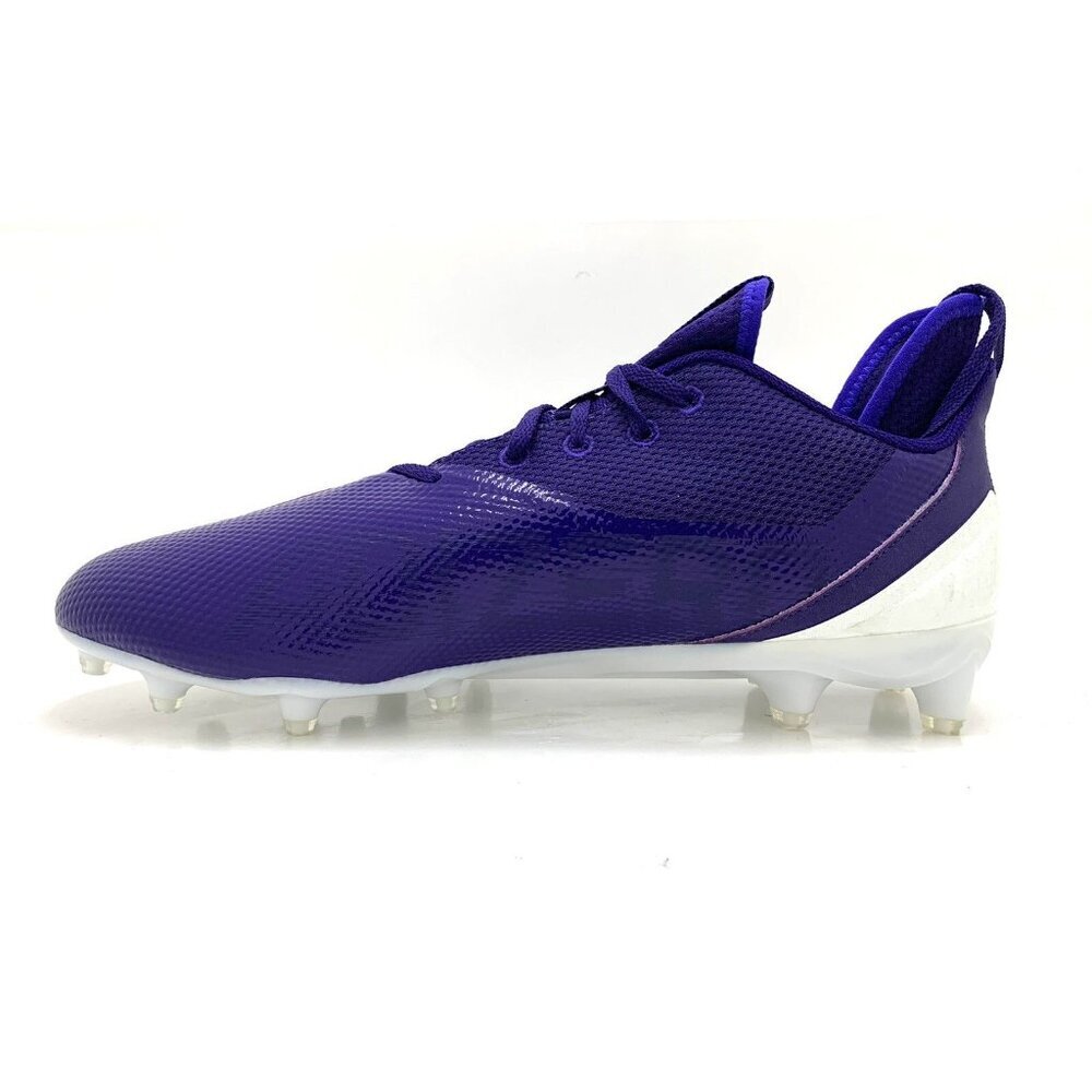 Adidas Men's Adizero Scorch Football Cleats Purple White Lace Up FX4253 Size 15 - Picture 2 of 12